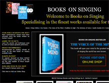 Tablet Screenshot of booksonsinging.com